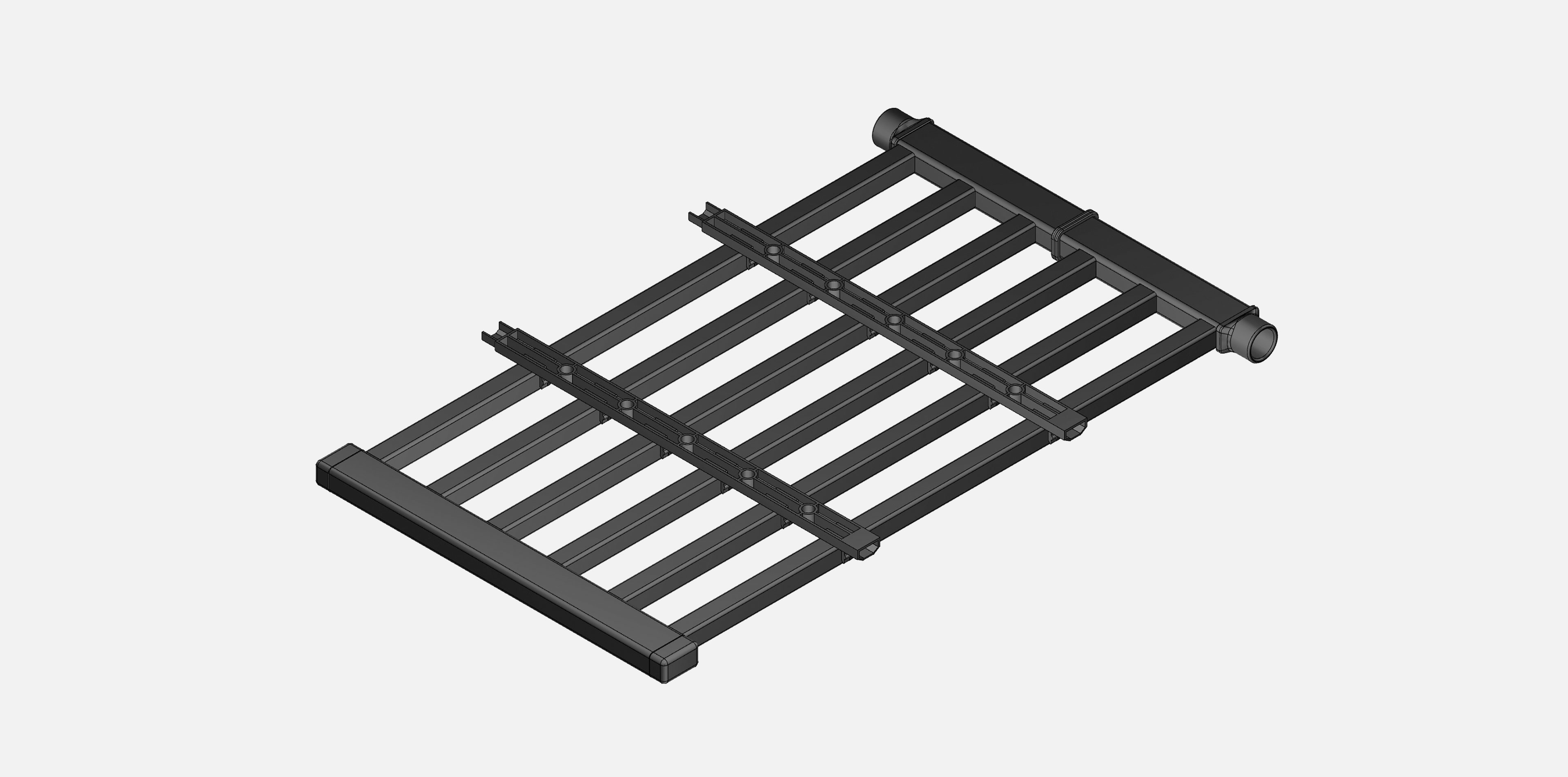Flächenheizregister aquatherm black. 